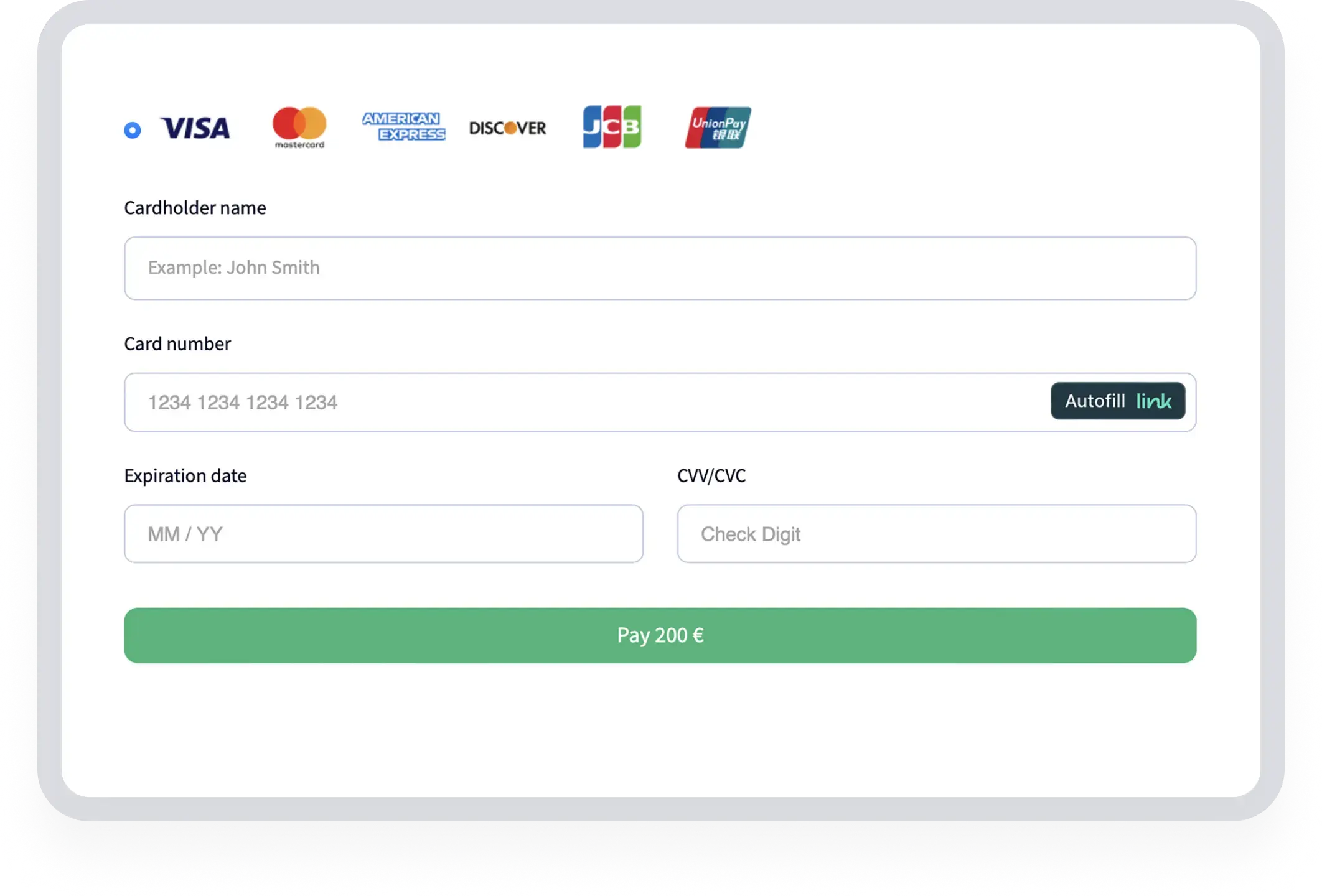 Страница оплаты кредитной картой: безопасно оплачивайте услуги с помощью MedicusUnion.